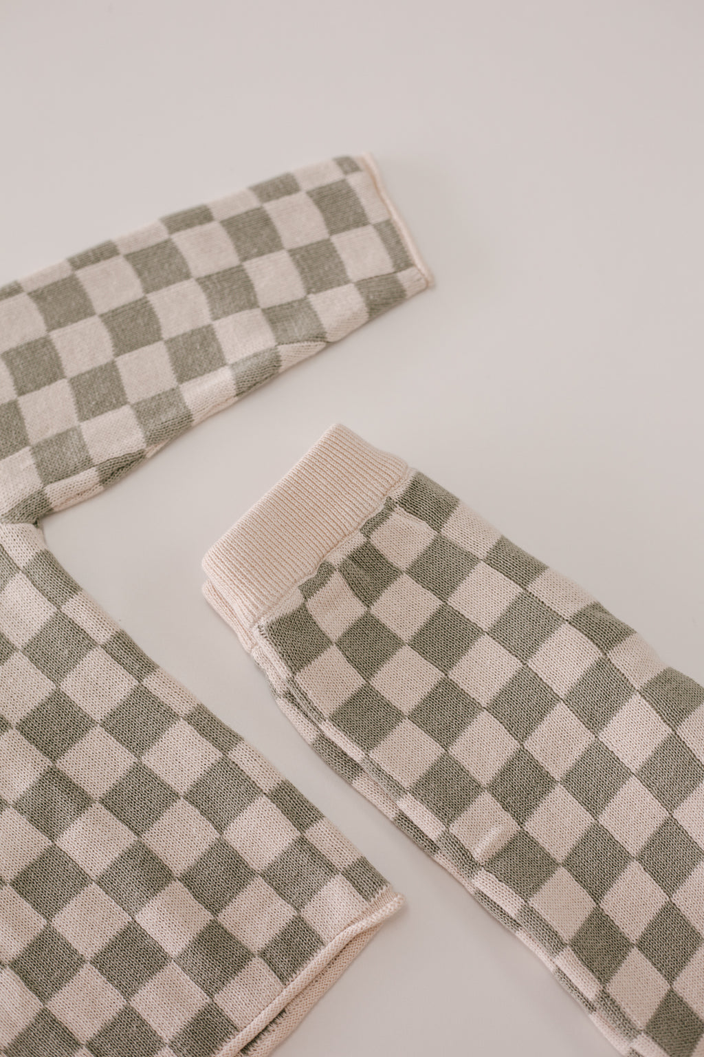 Checkered Knit Set